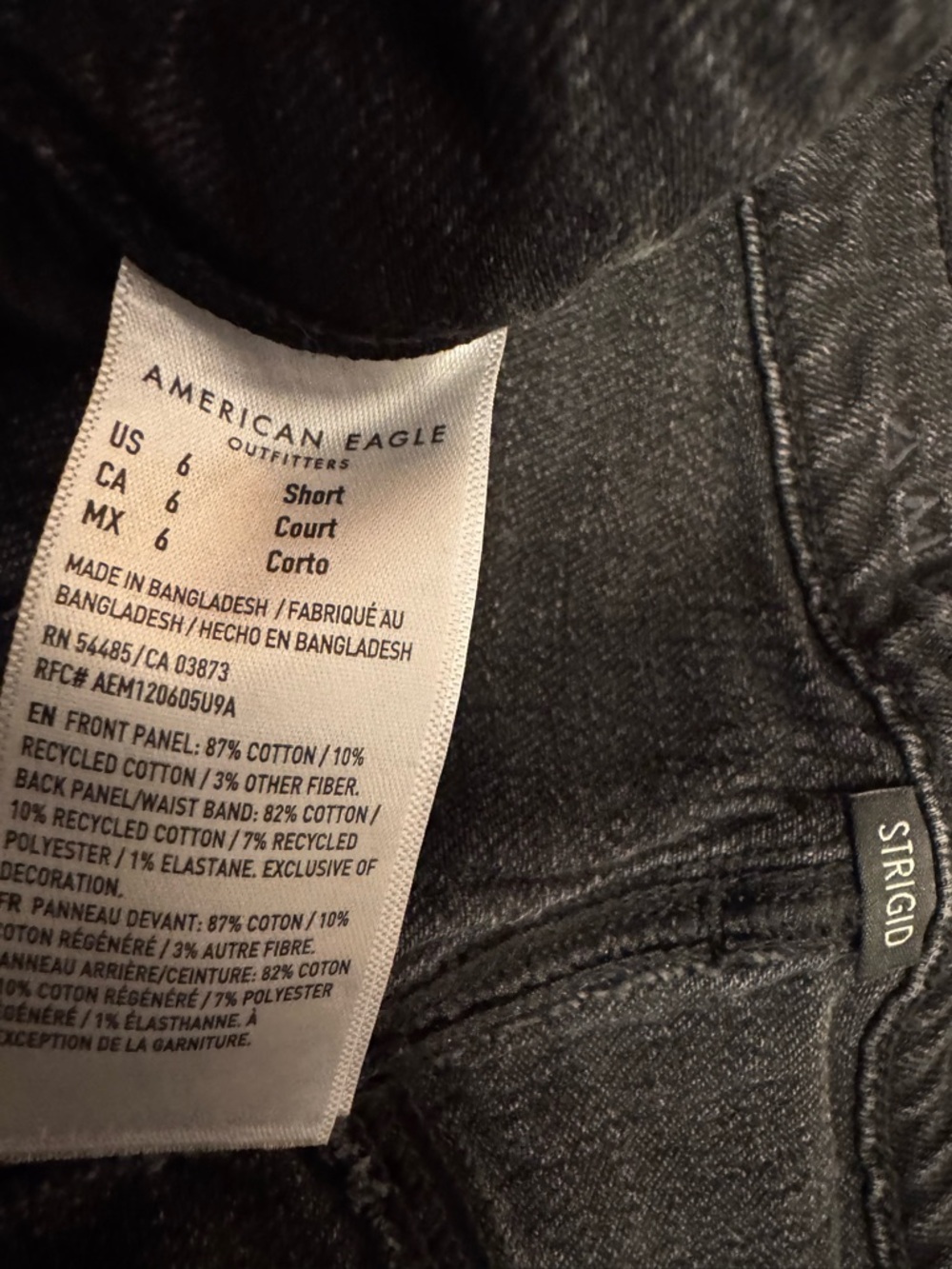 American Eagle Black Straight-Leg Jeans - Picture 7 of 7